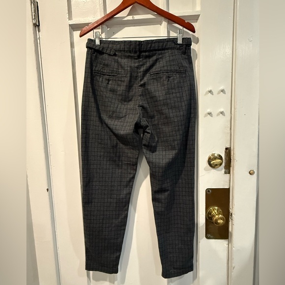Zara Men's Charcoal Checkered Pants - Picture 4 of 5